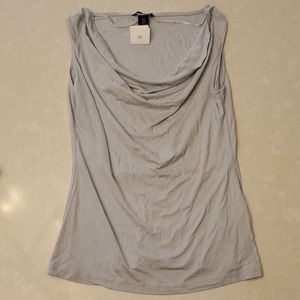 NWT H&M light grey top